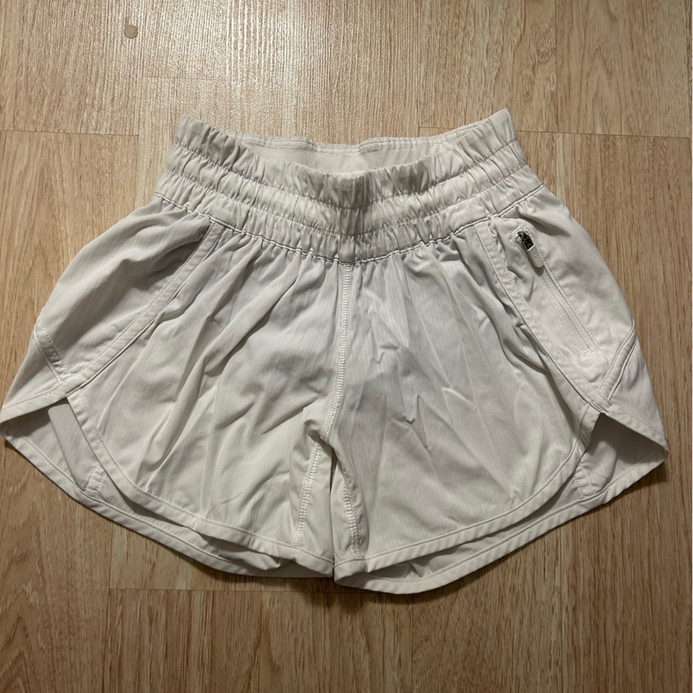 White lululemon shorts size 2